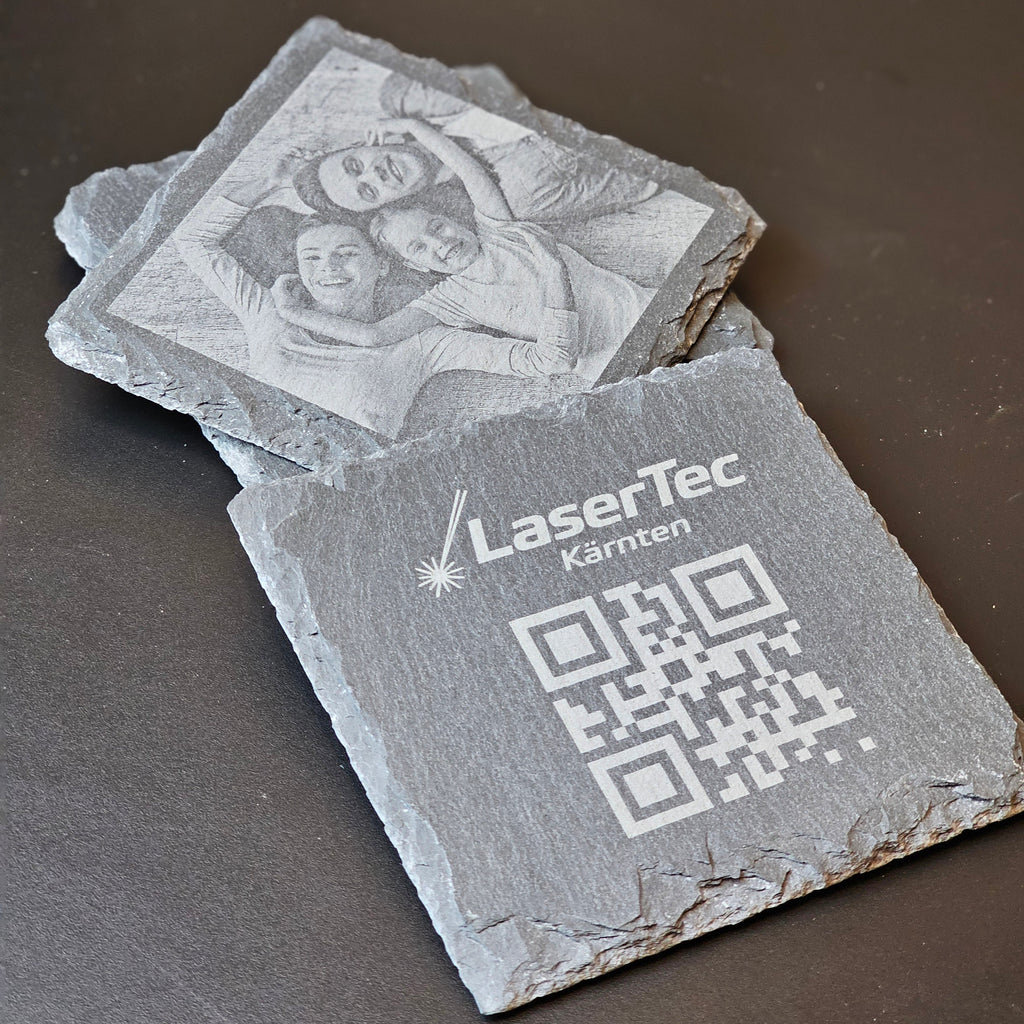 Schiefer-Untersetzer Quader 4x Set