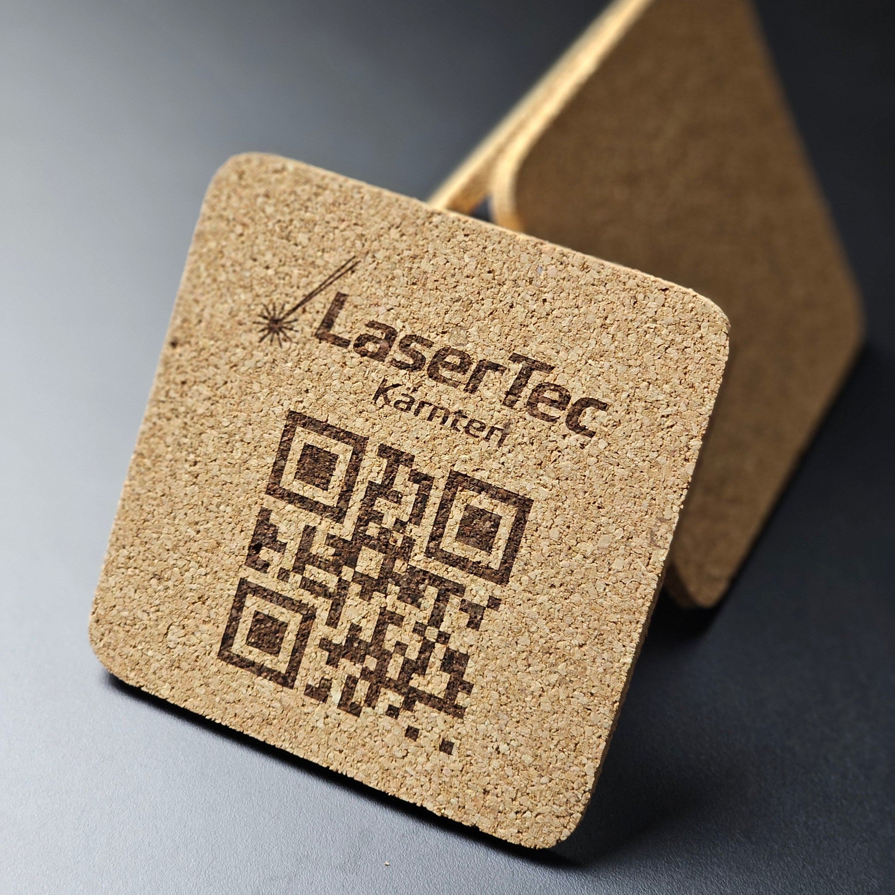 Kork-Untersetzer Graviert – 6x Set