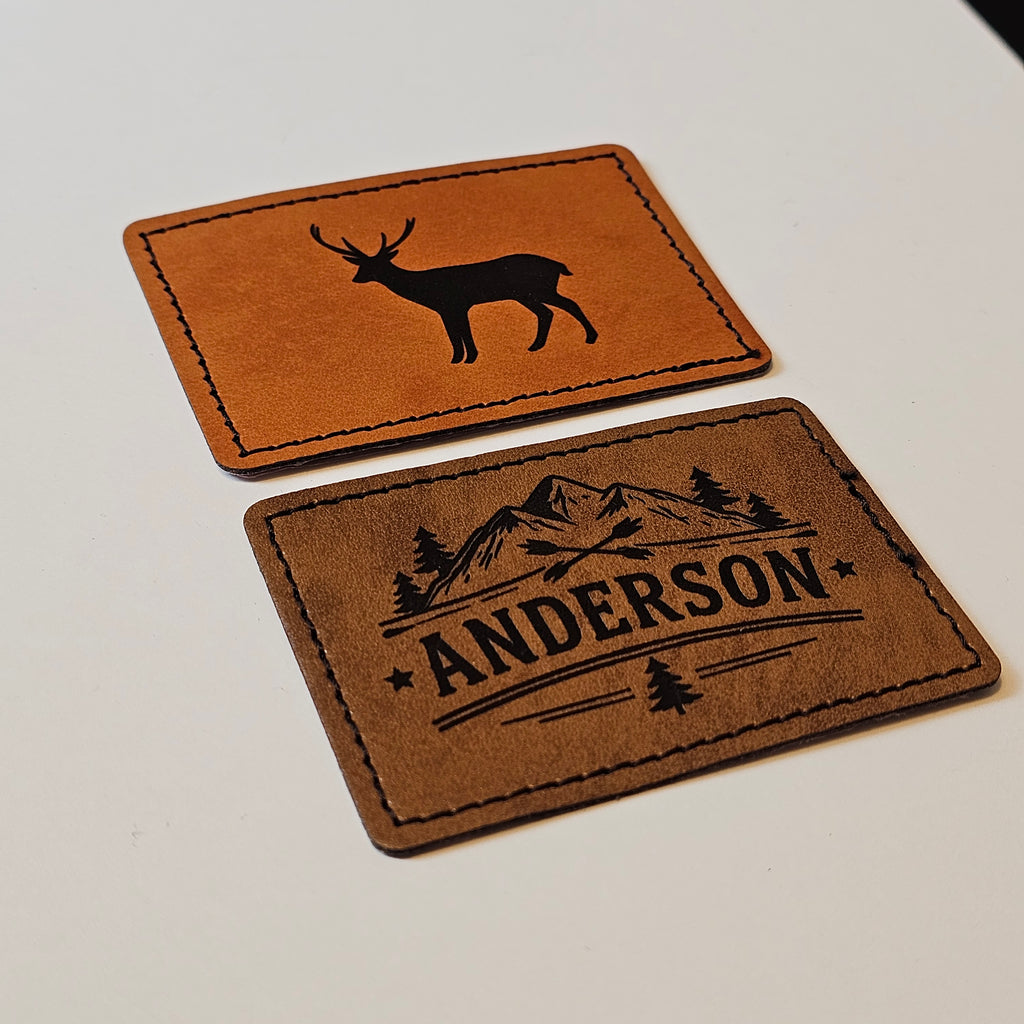 Bügelpatch aus Kunstleder