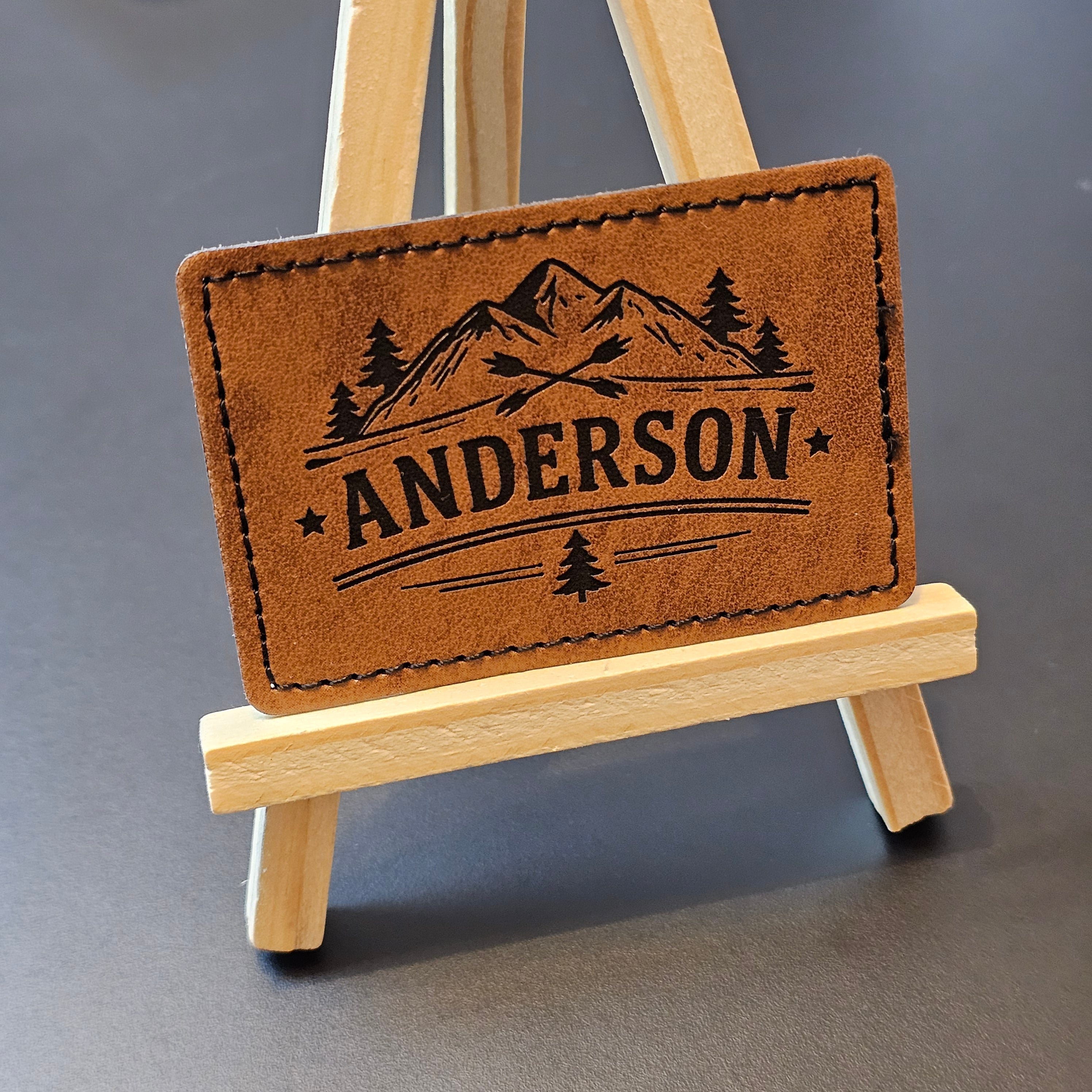 Bügelpatch aus Kunstleder