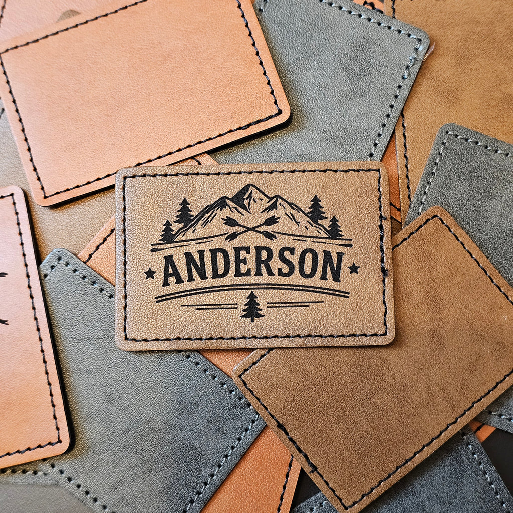 Bügelpatch aus Kunstleder