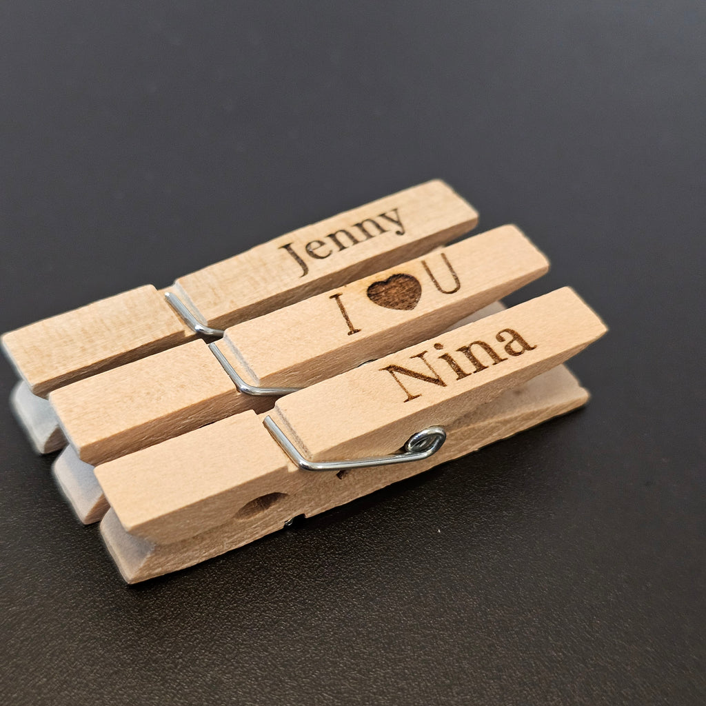 10 Stk Mini Wäscheklammer