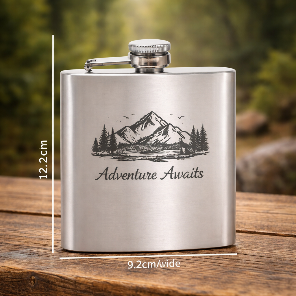 Flachmann mit Individueller Gravur (Metall)