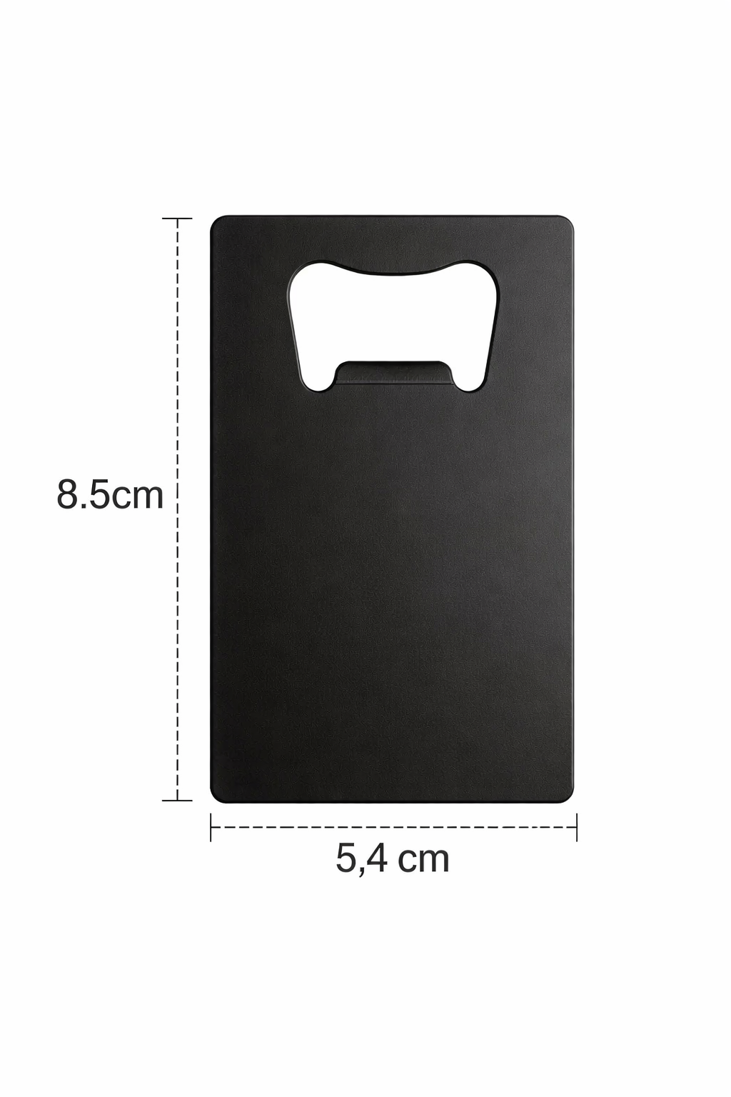 Flaschenöffner Kreditkartenformat Metall mit Gravur