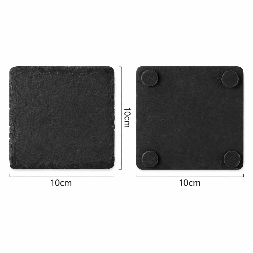 Schiefer-Untersetzer Quader 4x Set