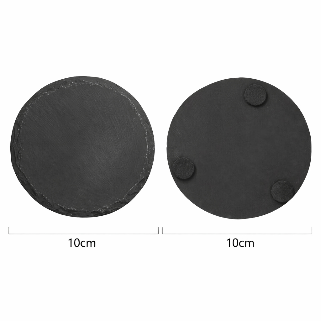 Schiefer-Untersetzer Rund 4x Set